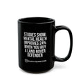 Black Square Cars Mug: Mental Health